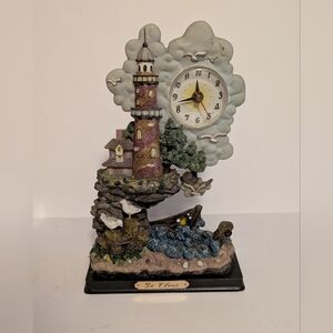 Lighthouse Clock Cloud Design De Elina Battery Powered 7 Base 11 Height As Is